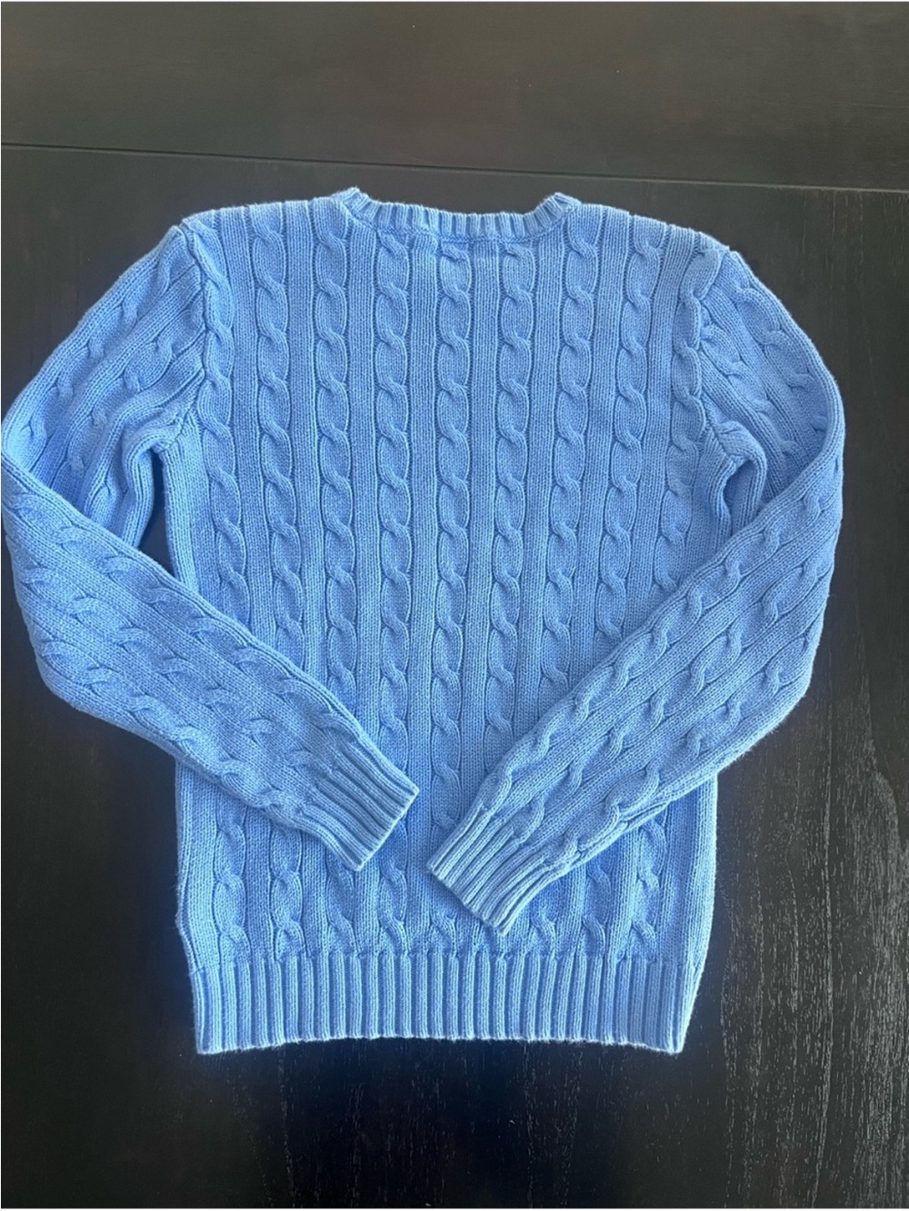 Polo Ralph Lauren | Light Blue Cable-Knit Sweater | Size S - Picture 9 of 10